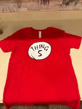 Bella Canvas Red "Thing 5" Short Sleeve Tee